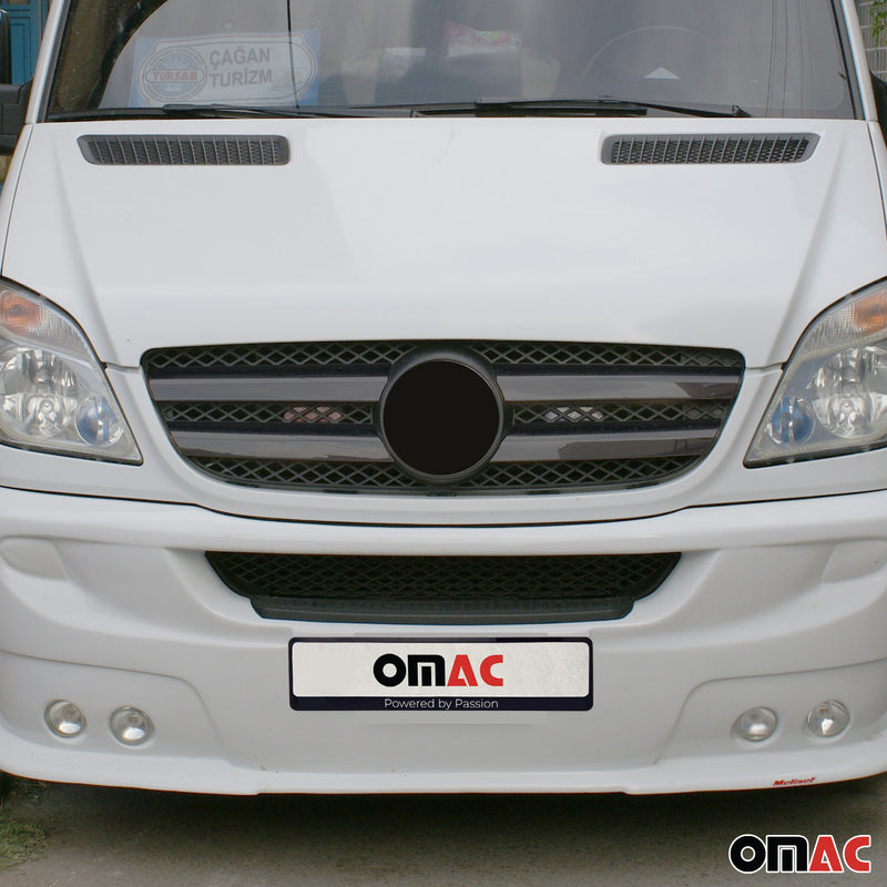 Kühlergrill Grillleisten für Mercedes Sprinter W906 2006-2013 Chrom Dunkel 4x