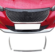 Kühlergrill Leisten Grillleisten für Peugeot 2008 2019-2023 Edelstahl Chrom 3x