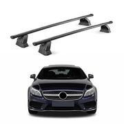 Stahl Dachträger für Mercedes CLS C218 X218 2011-2018 Abschließbar 2tlg Schwarz