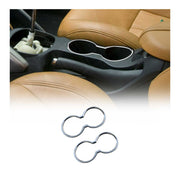 Getränkehalter Rahmen Cupholder für Hyundai Veloster 2011-2017 Chrom Silber 2tlg