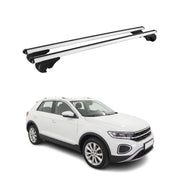 Dachträger Grundträger für VW T-Roc 2017-2025 TÜV Aluminium Silber 2tlg