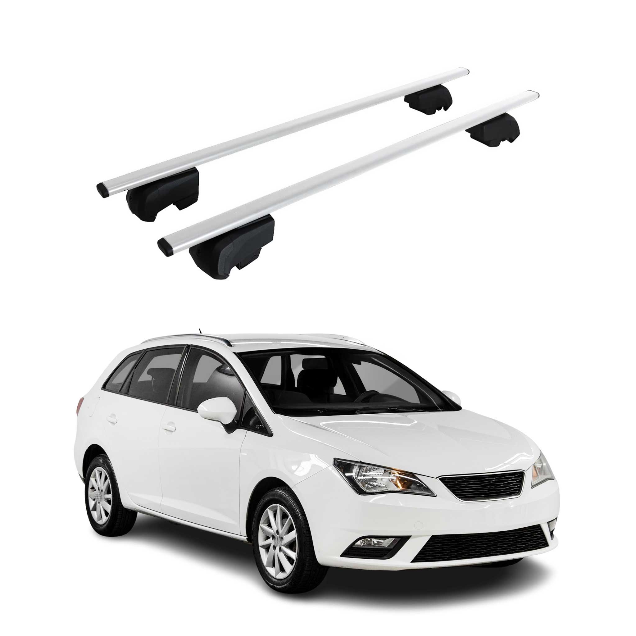 Dachträger Grundtäger für Seat Ibiza mk4 Sport Tourer 2010-2017 75kg Silber 2x