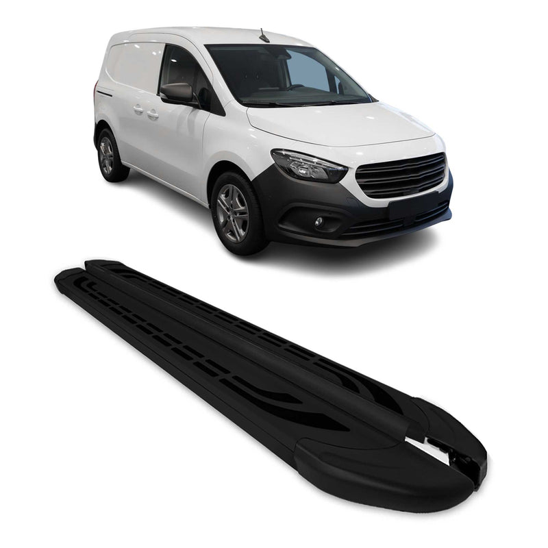 Trittbretter Seitenschweller für Mercedes Citan W42 L1 2021-2025 Alu Schwarz