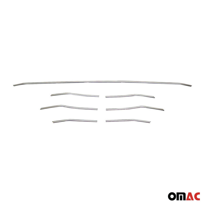 Kühlergrill Leisten Grillleisten für Renault Megane 2015-2025 Chrom Silber 7x