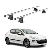 Alu Dachträger für Peugeot 308 I Schrägheck Kombi 2007-2013 TÜV T-Nut 2x Silber