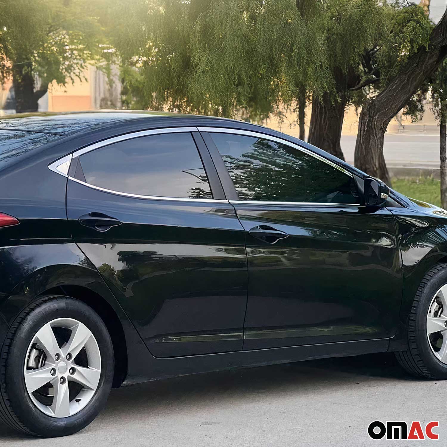Fensterleisten Zierleisten für Hyundai Elantra Stufenheck 2010-2015 Chrom 10tlg