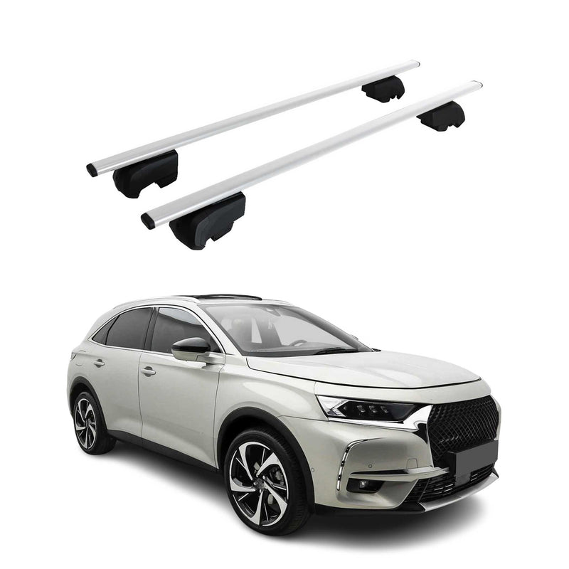 Dachträger für DS DS7 Crossback 2018-2025 / DS7 2022-2025 75kg Silber Metall 2x