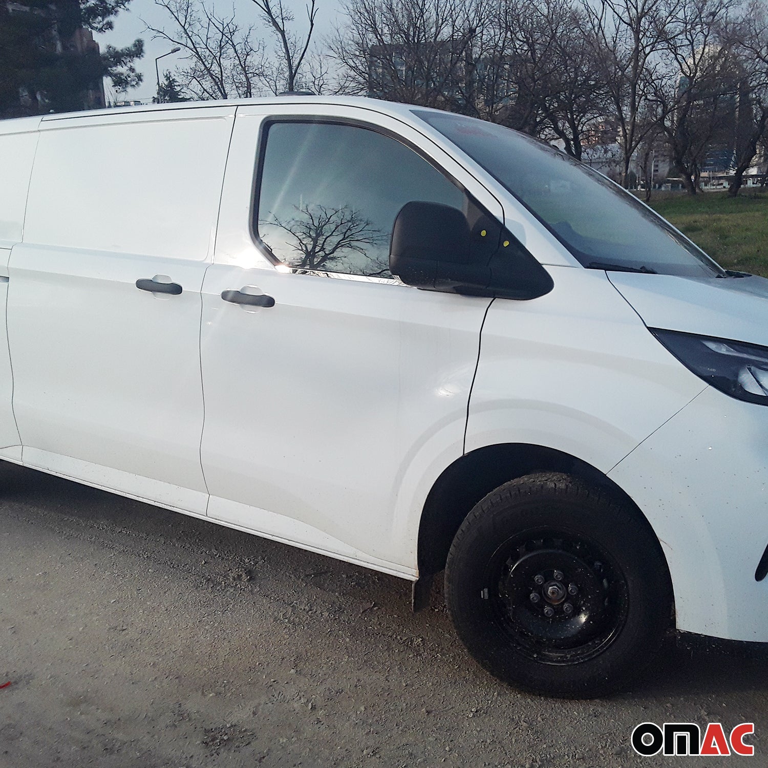 Fensterleisten Zierleisten für Ford Transit Tourneo Custom 2023-26 Edelstahl 2x