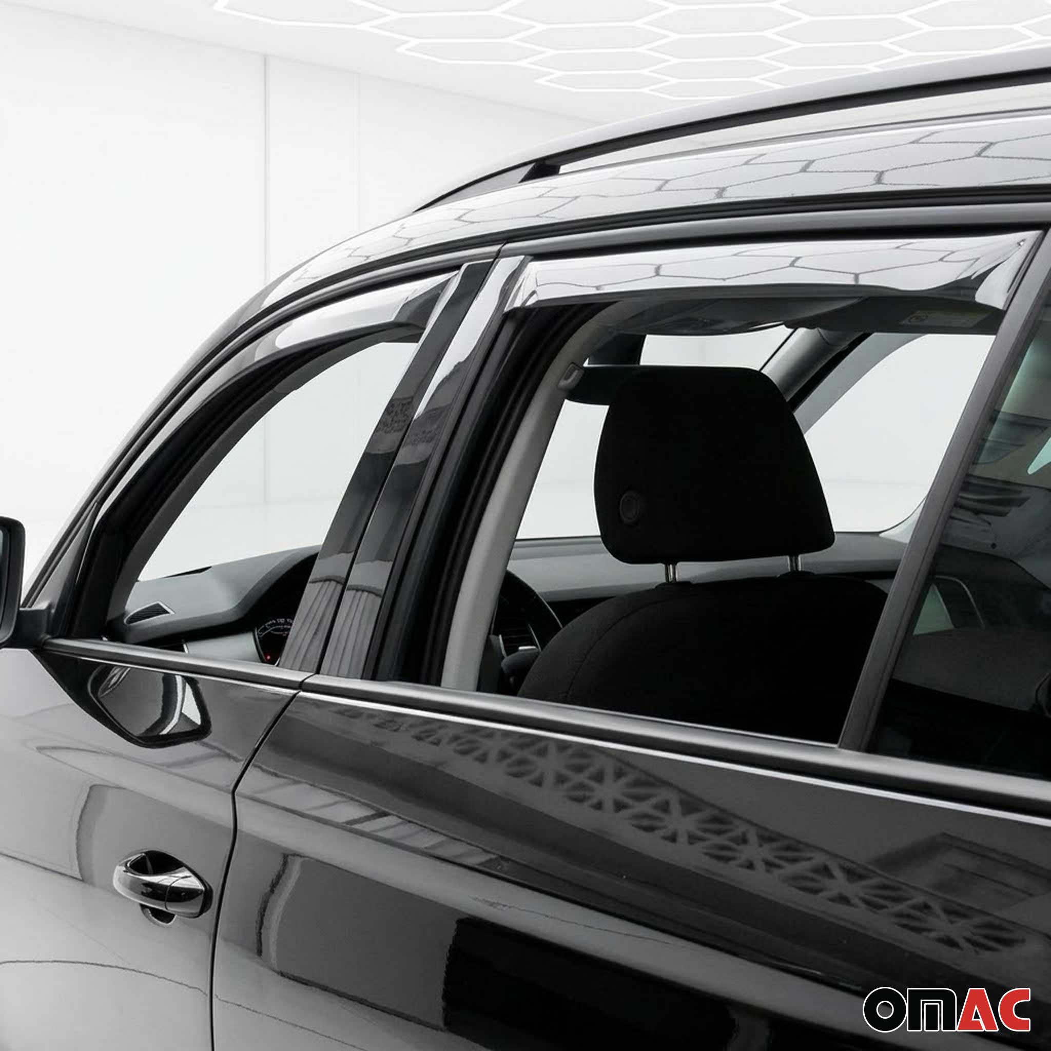 Windabweiser Regenabweiser für Skoda Kodiaq 2017-2023 Dunkel Acryl 4tlg