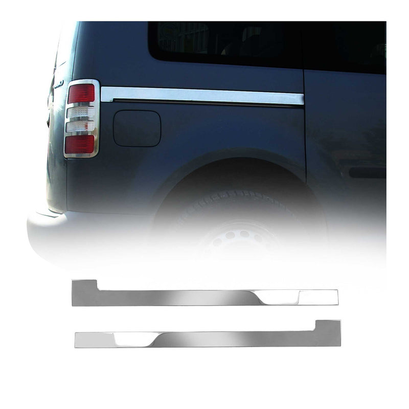 Seitentürleiste Türleisten Türschutzleiste für VW Caddy Maxi 2007-2015 Chrom 2x
