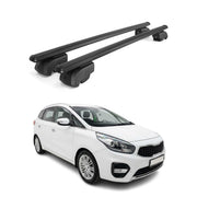 Dachträger Grundträger für Kia Carens III 2013-2019 Aluminium Schwarz 2tlg