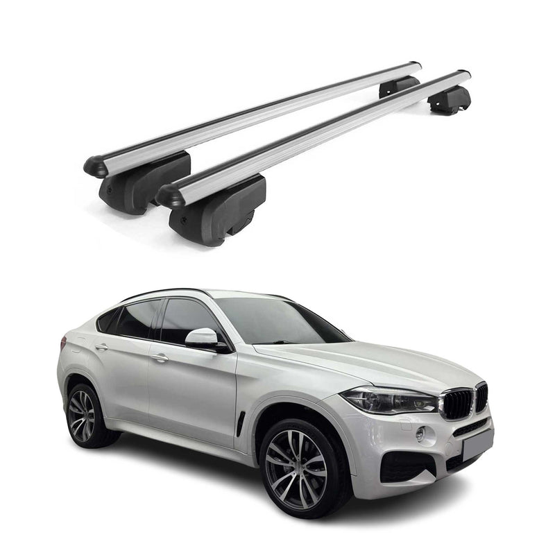 Dachträger Gepäckträger für BMW X6 F16 2014-2019 Querträger ABE Alu Grau 2x
