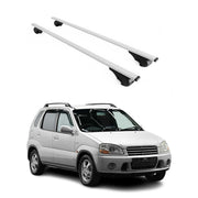 Dachträger Grundtäger für Suzuki Ignis mk1 2000-2008 75kg Metall Silber 2 tlg