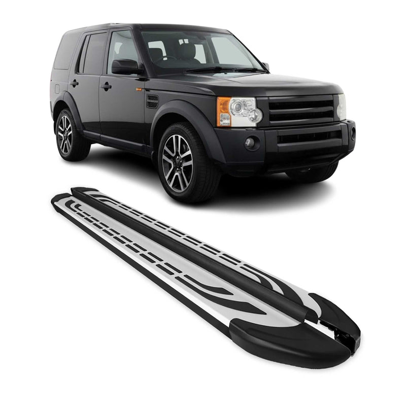 Trittbretter Seitenschweller für Land Rover Discovery 2005-2009 Schwarz Alu