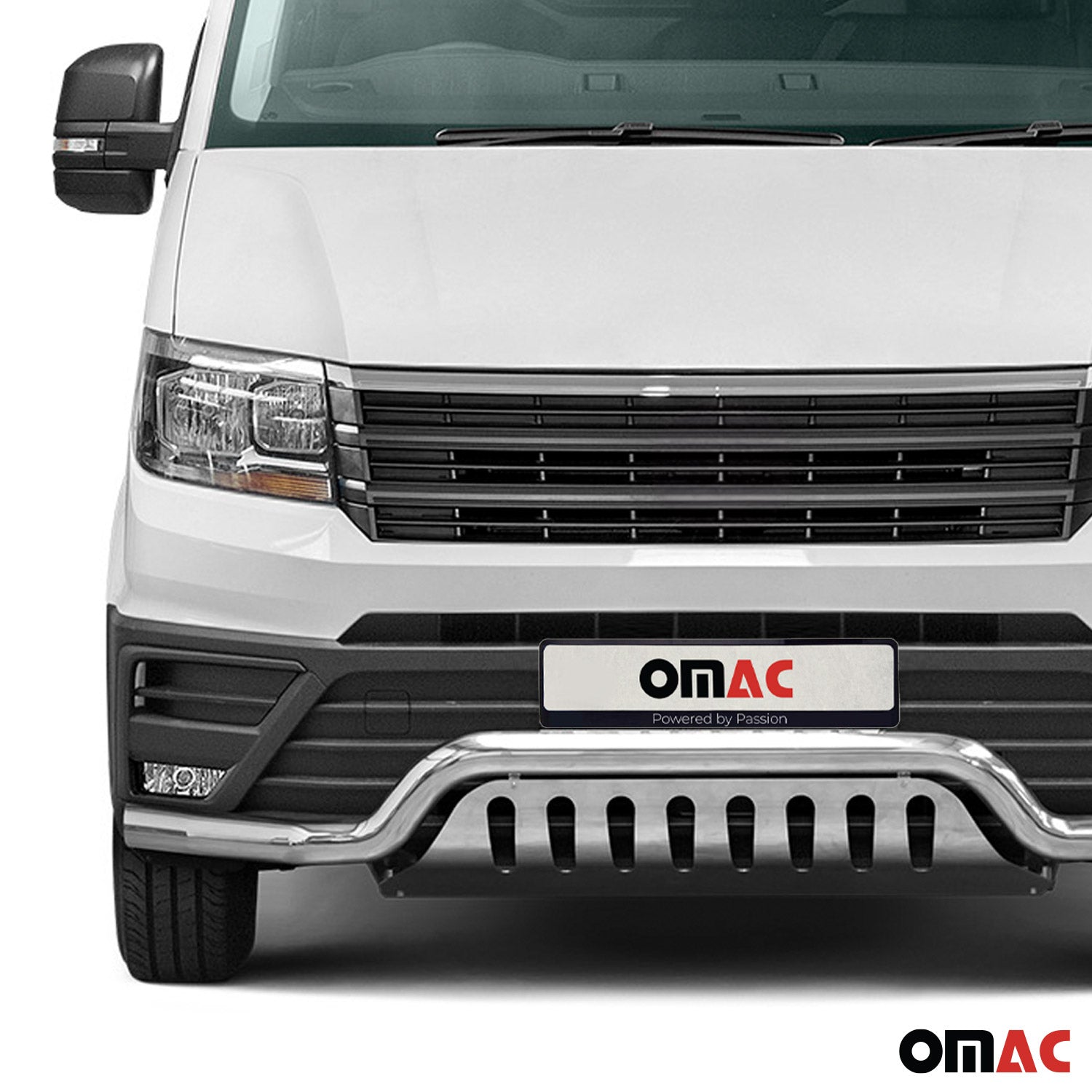 Frontbügel Frontschutzbügel für VW Crafter 2017-2026 Edelstahl mit ABE Silber