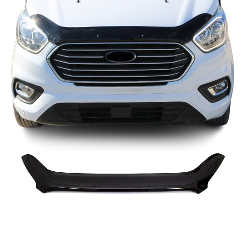 Motorhaube Deflektor Insekten für Ford Transit Tourneo Custom 2018-2024 Dunkel