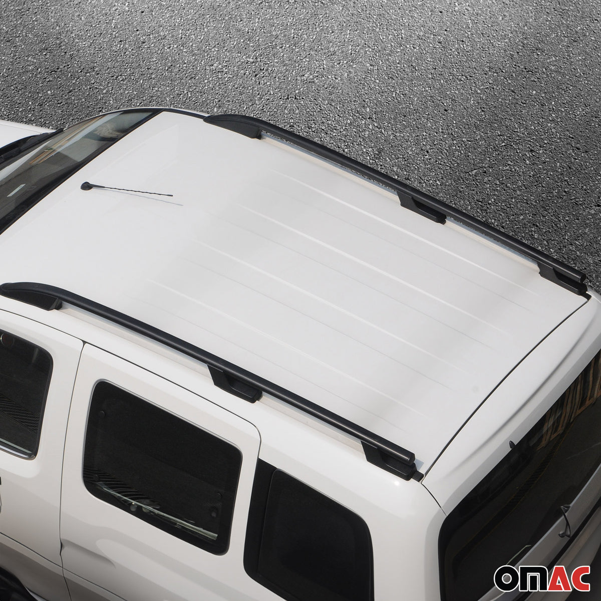 Dachträger + Dachreling für Ford Transit / E-Transit 2015-2026 L3 Alu Schwarz