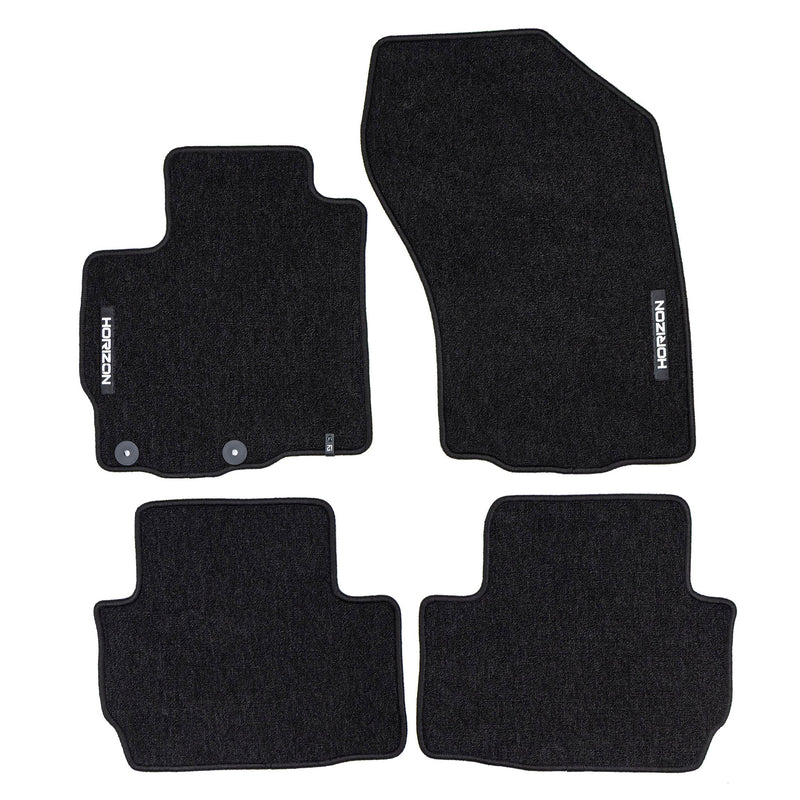 Velours Fußmatten für Peugeot 4007 2007-2012 Autoteppich Automatten Schwarz 4tlg