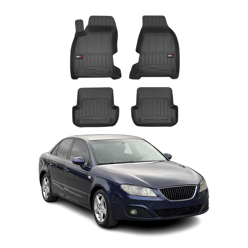 OMAC Gummi Fußmatten für Seat Exeo 2008-2014 Premium TPE 3D Automatten 4tlg