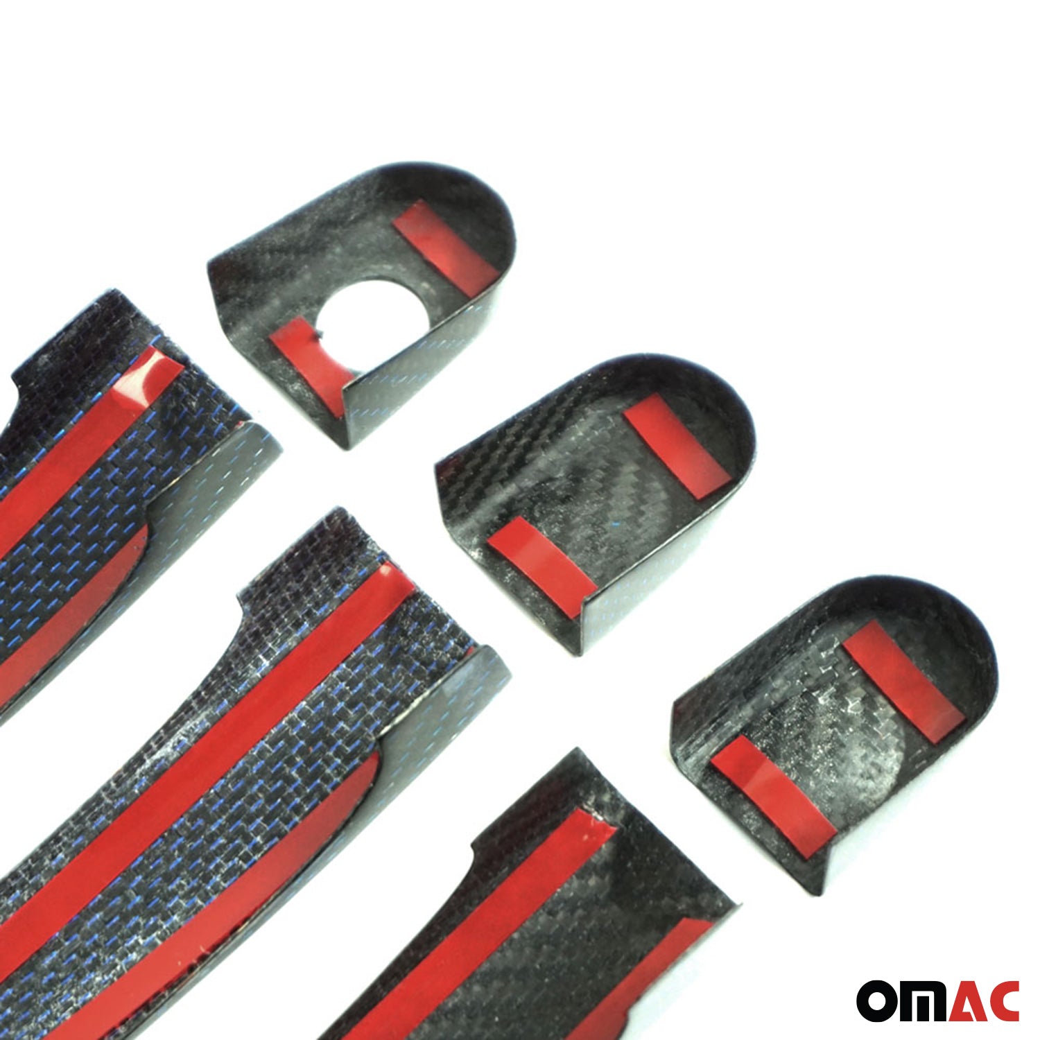 Türgriff Blende Carbon für VW Caddy 2015-2020 3-Tür Kohlefaser Blau 6tlg