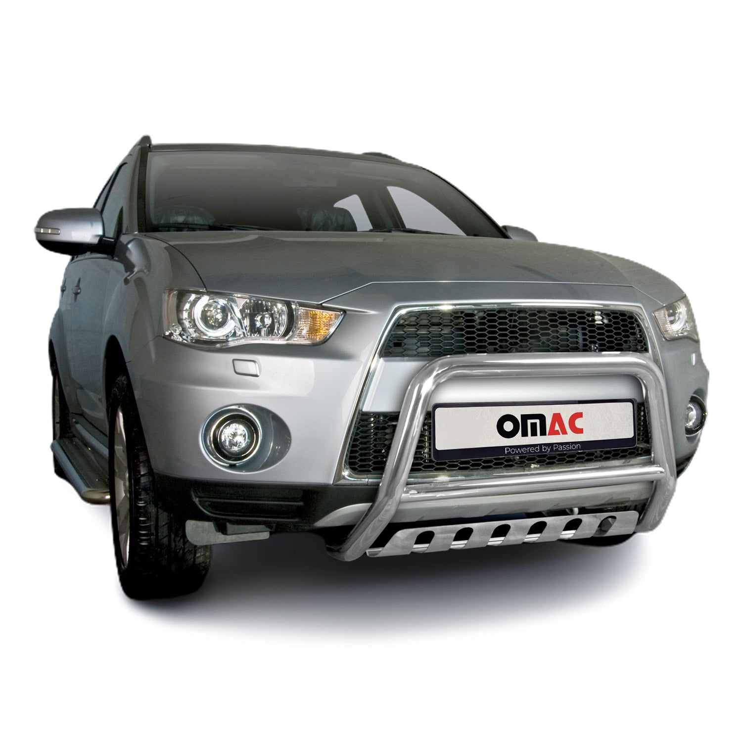 Frontbügelschutz Frontschutzbügel für Mitsubishi Outlander 2010-2012 ABE Silber