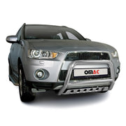 Frontbügelschutz Frontschutzbügel für Mitsubishi Outlander 2010-2012 ABE Silber