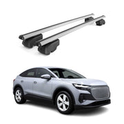 Dachträger Grundtäger für Audi Q4 e-tron 2021-2025 75kg Aluminium Silber 2 tlg