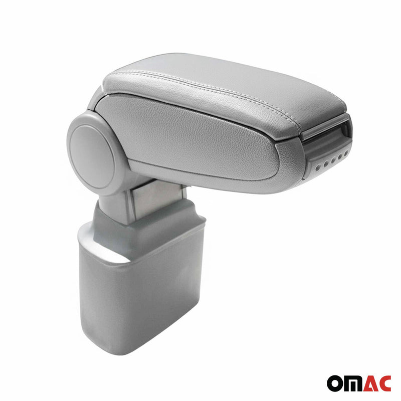 Mittelarmlehne Armlehne Mittelkonsole für Nissan Juke 2011-2019 PU-Leder Grau