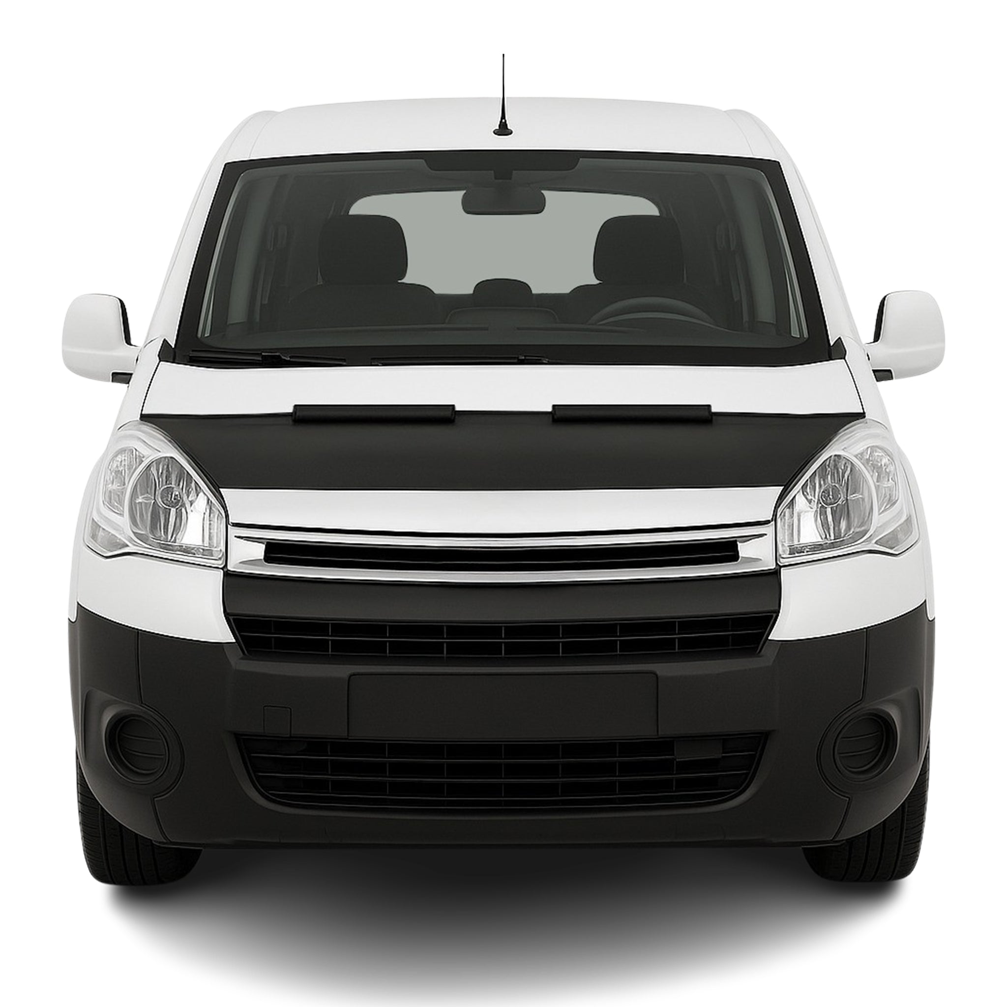Haubenbra Steinschlagschutz Bonnet Bra für Citroen Berlingo 2008-18 Schwarz Halb