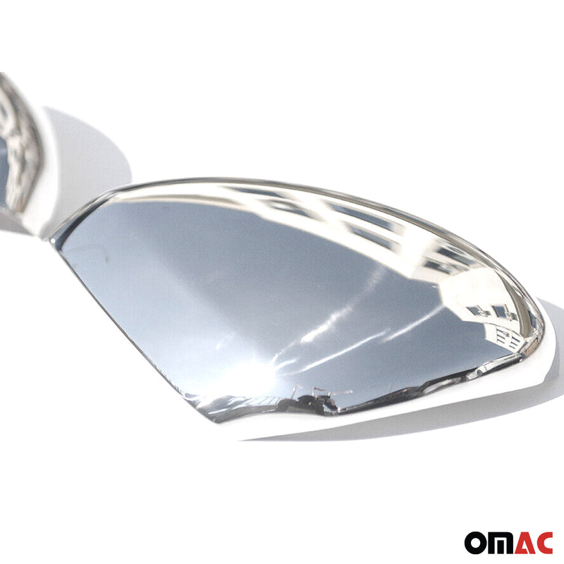 Spiegelkappen Spiegelabdeckung für Opel Crossland X 2017-2024 Edelstahl Silber