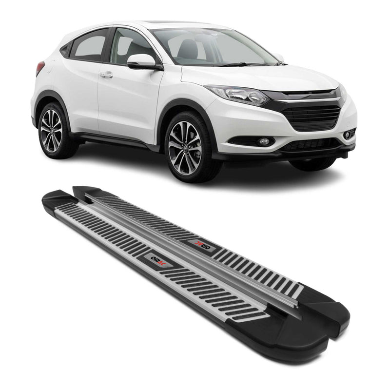 Trittbretter Seitenbretter Seitenschweller für Honda HR-V 2016-2021 Alu Schwarz