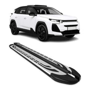 Trittbretter Seitenschweller für Citroen C5 Aircross Hybrid 2025-2026 Schwarz