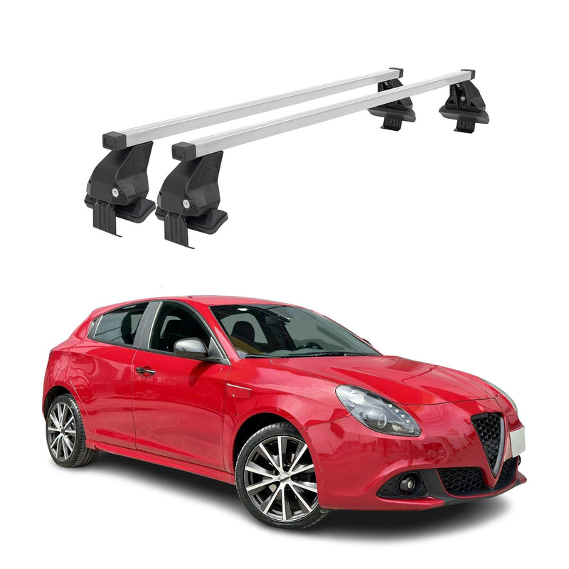 Menabo Dachträger Grundtäger für Alfa Romeo Giulietta 2010-2020 50kg Silber 2x