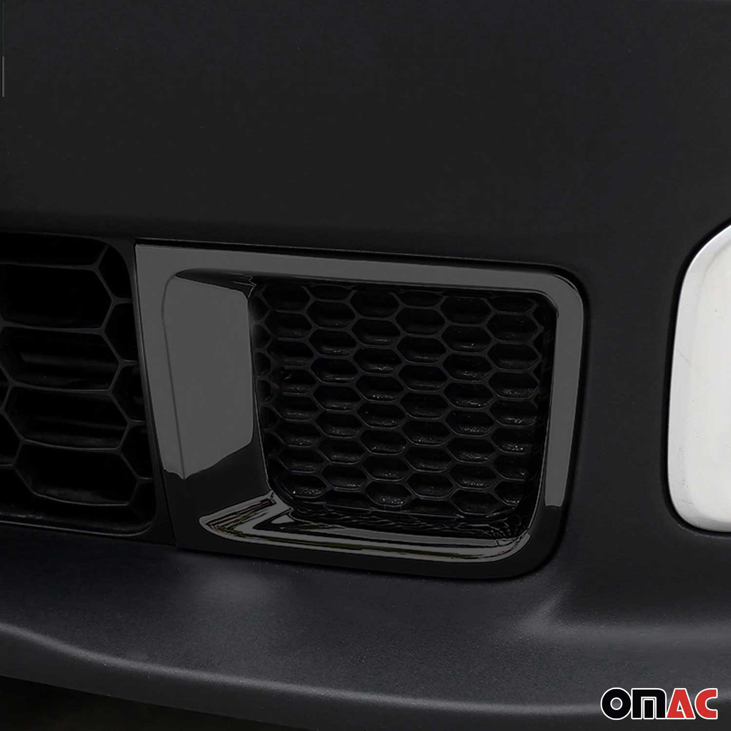 Kühlergrill Leisten Grillleisten für Jeep Renegade 2015-2019 Chrom ABS Dunkel 2x