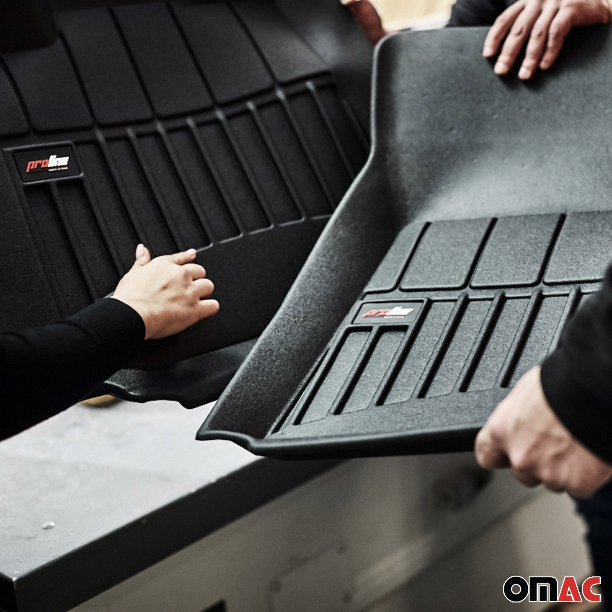 OMAC Gummi Fußmatten für Citroen DS4 2011-2015 Premium TPE Automatten Schwarz 4x