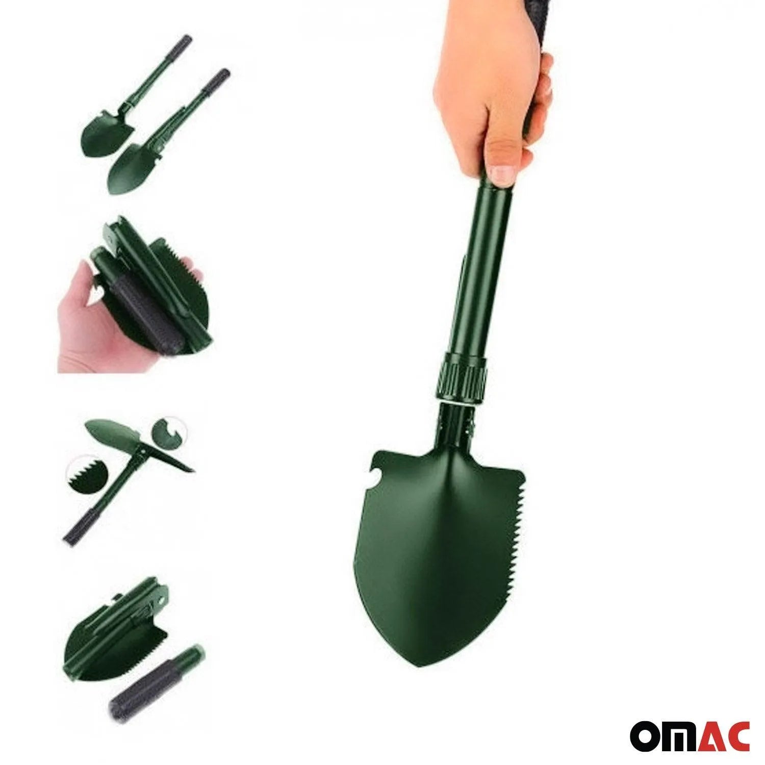 Multifunktions Klappspaten mit Kompass Tasche Spaten Garten Hacke Säge Outdoor