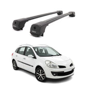 Dachträger Grundträger für Renault Clio III 2005-2012 Aluminium 75kg Schwarz 2x