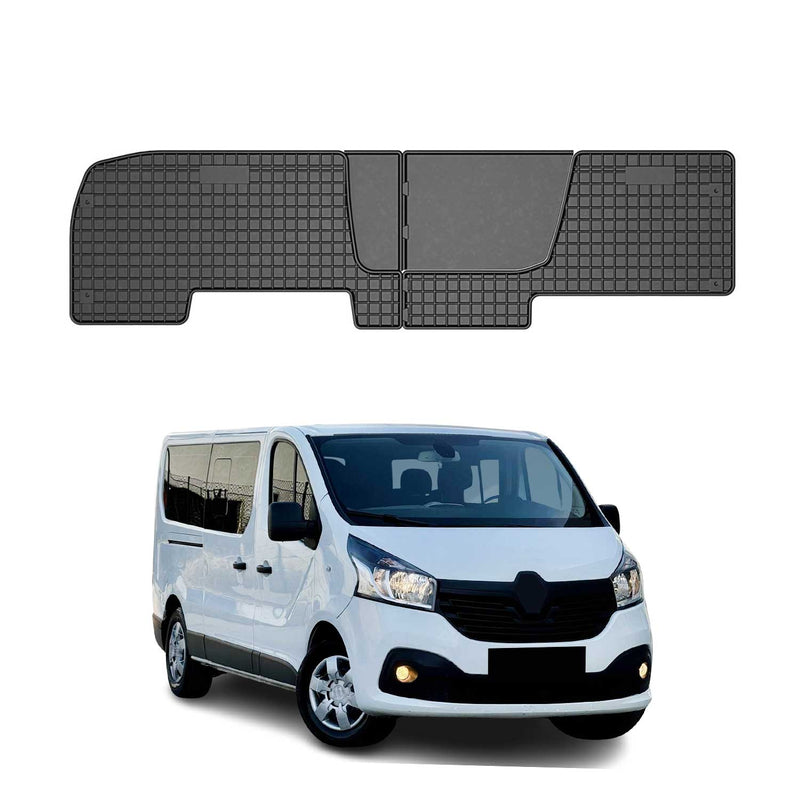 OMAC Gummi Fußmatten für Renault Trafic 2014-2025 Automatten TPE Schwarz 2x