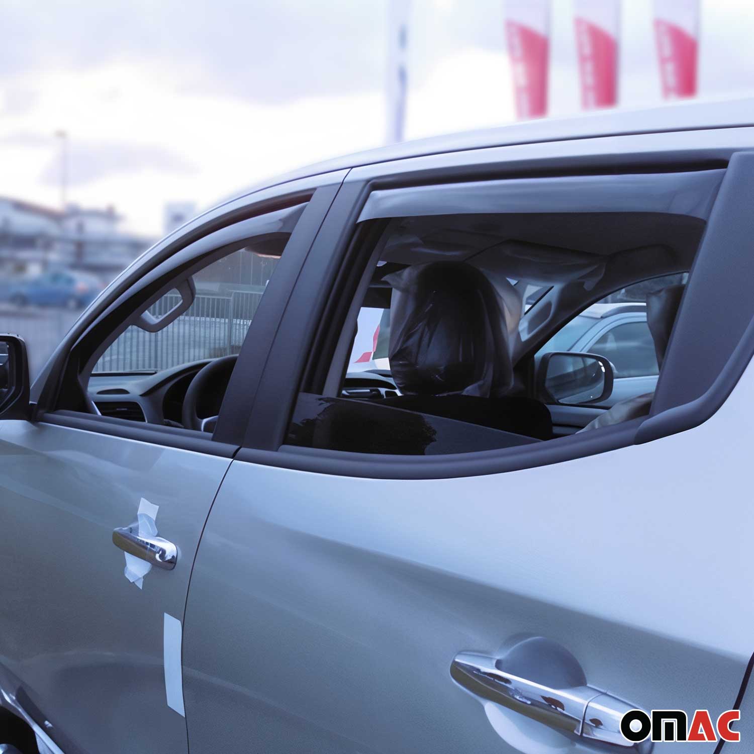 Windabweiser Regenabweiser für Mitsubishi L200 2016-2025 Dunkel Acryl 4tlg