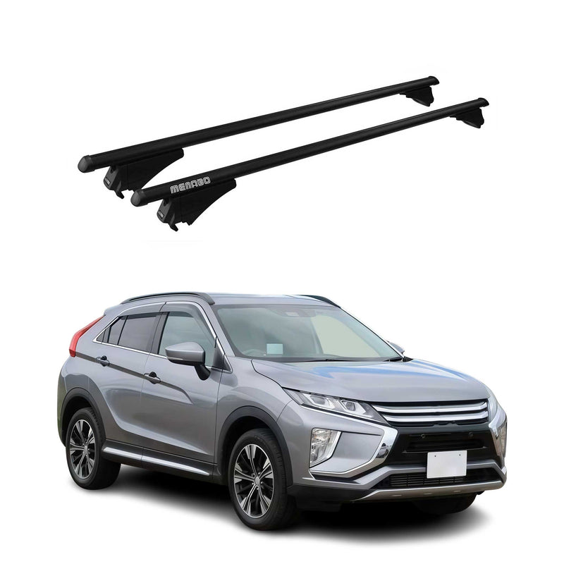 Menabo Dachträger für Mitsubishi Eclipse Cross 2017-2025 75kg Alu Schwarz 2x