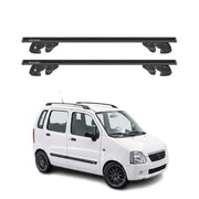 Dachträger Grundtäger für Suzuki R+ 1997-2008 Aluminium 90kg TÜV Schwarz 2tlg