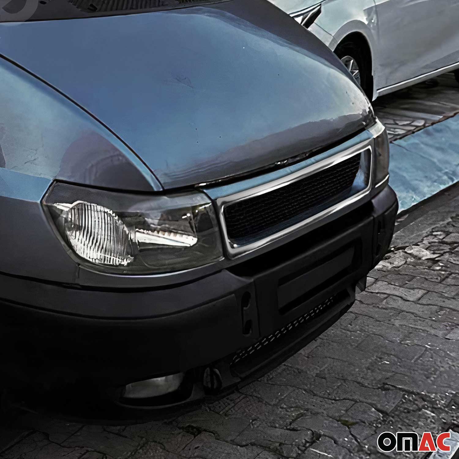 Kühlergrill Leisten Grillleisten für Ford Transit 2000-2006 Edelstahl Chrom