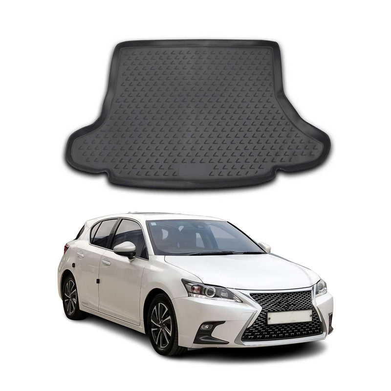 Kofferraummatte Kofferraumwanne für Lexus CT 200H 2010-2017 Gummi TPE Schwarz