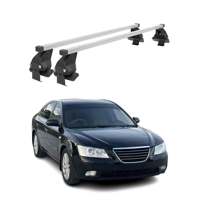 Menabo Dachträger Grundtäger für Hyundai Sonata mk6 2009-2014 50kg Stahl Grau 2x