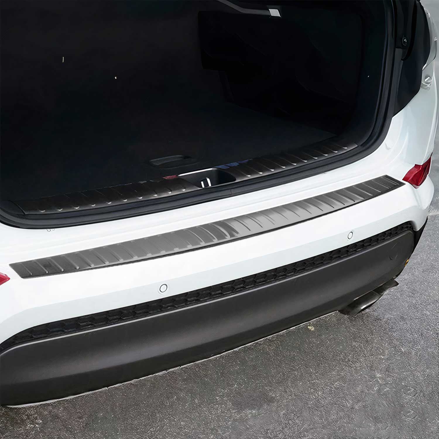 Ladekantenschutz für Hyundai Tucson III 2016-2018 Pre-FL Edelstahl Dunkel Chrom