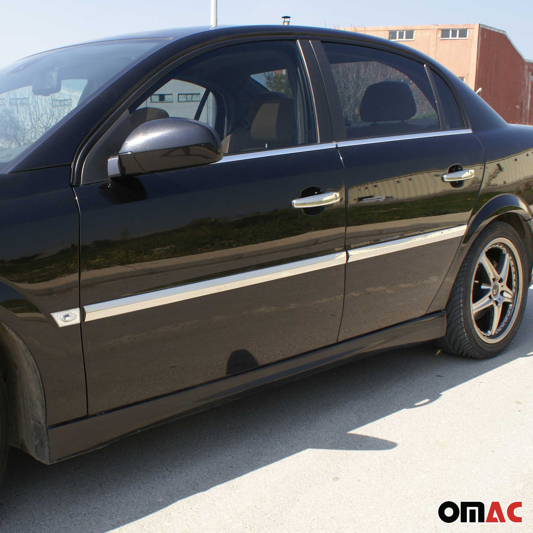 Seitentürleiste Türleisten Türschutzleiste für Opel Vectra C 2002-2008 Chrom 4x