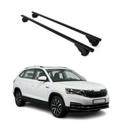 Dachträger Grundtäger für Skoda Kamiq 2019-2026 75kg Metall Schwarz 2 tlg