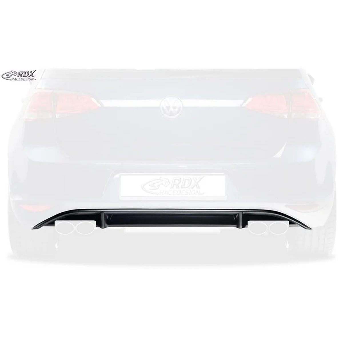 RDX Heckschürzenansatz Diffuser für VW Golf VII HB 3-5tür 2012- R-Look