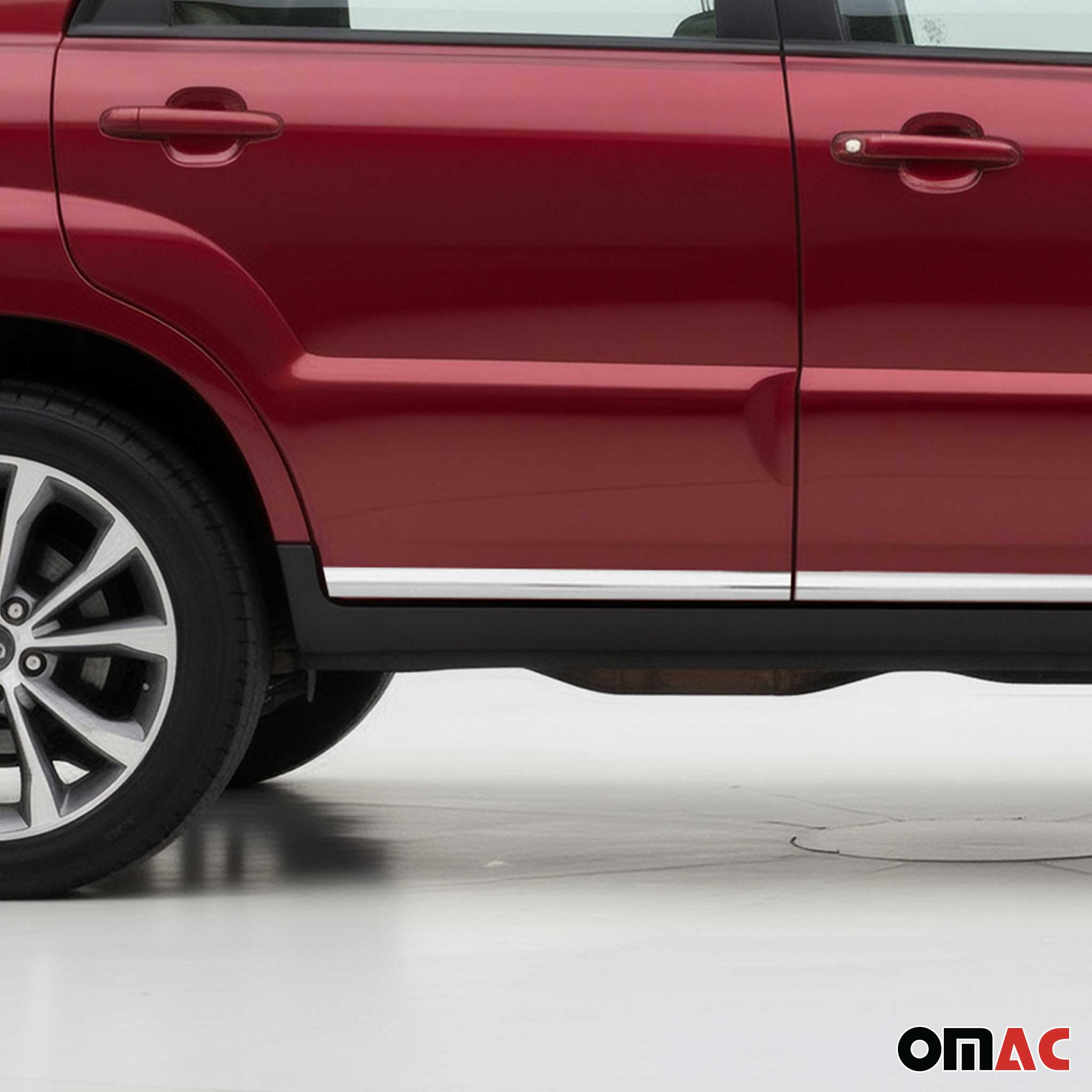 Seitentürleiste Türleisten Türschutzleiste für Kia Sportage 2010-2015 Chrom 4x