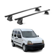 Stahl Dachträger für Renault Kangoo I 1997-2007 TÜV Abschließbar 2tlg Schwarz